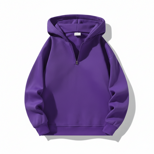 Men’s Drop Shoulder Casual Half Zip Hoodie