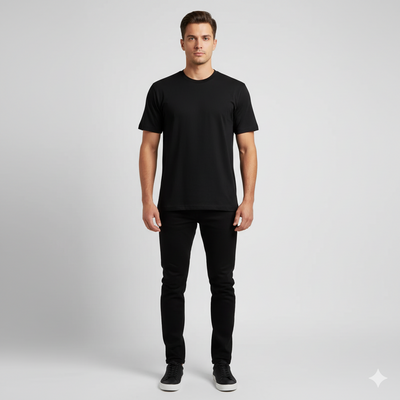 Men’s Streetwear Heavyweight Cotton Short Sleeve T-Shirt