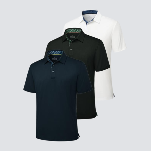 Men’s 3-Pack Classic Cotton Polo Shirts