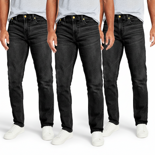 Men’s Slim Stretch Denim Jeans 3-Pack