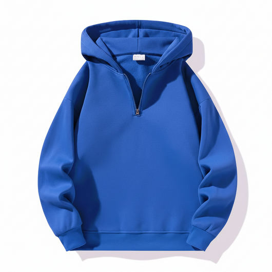 Men’s Drop Shoulder Casual Half Zip Hoodie