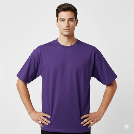 Men’s Streetwear Heavyweight Cotton Short Sleeve T-Shirt