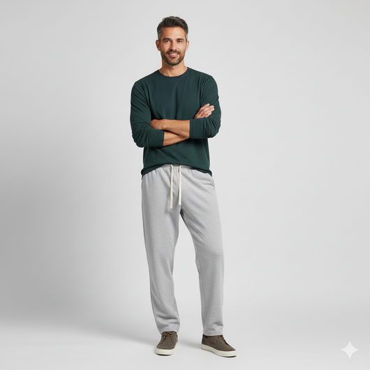 Men's Casual Drawstring Sweatpants with Pockets