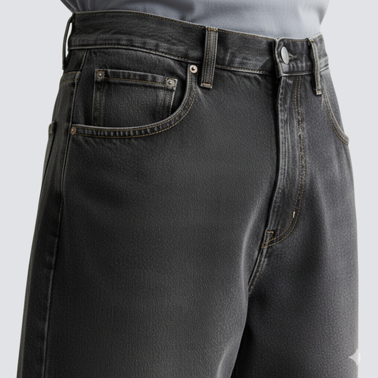 Men’s Extreme Baggy Black Denim