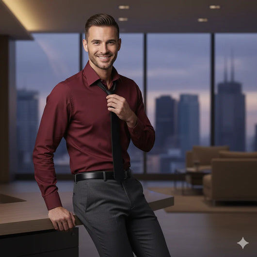 Slim Fit Men’s Stain Shield Dress Shirt