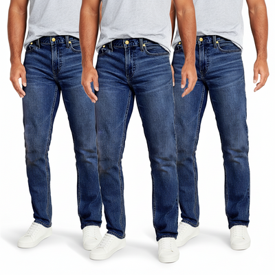 Men’s Slim Stretch Denim Jeans 3-Pack
