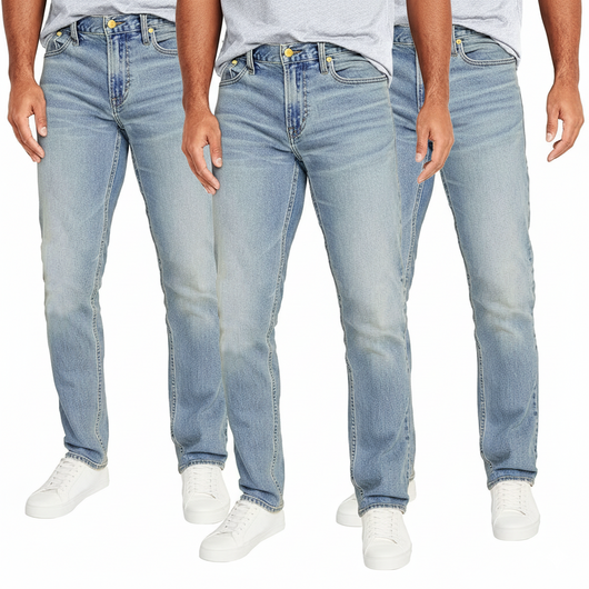 Men’s Slim Stretch Denim Jeans 3-Pack