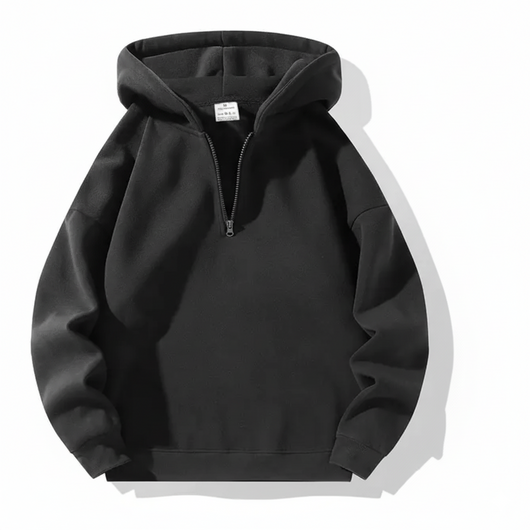 Men’s Drop Shoulder Casual Half Zip Hoodie