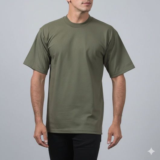 Men’s Streetwear Heavyweight Cotton Short Sleeve T-Shirt