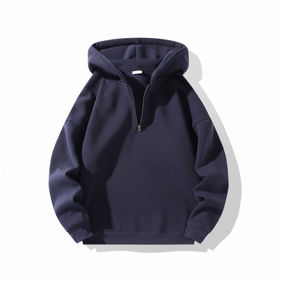 Men’s Drop Shoulder Casual Half Zip Hoodie