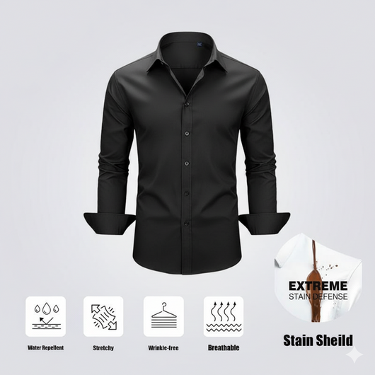 Slim Fit Men’s Stain Shield Dress Shirt