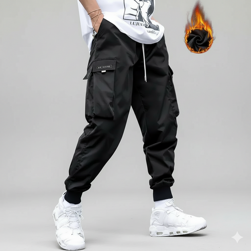 Men's Flap Pocket Drawstring Cargo Pants