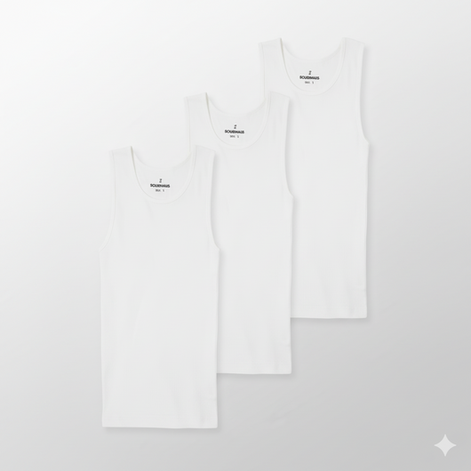 Premium Ultra-Soft Cotton Fitted Tank 3 Pack