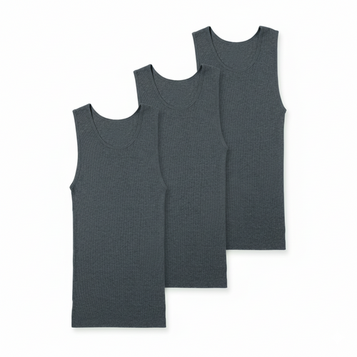 Premium Ultra-Soft Cotton Fitted Tank 3 Pack