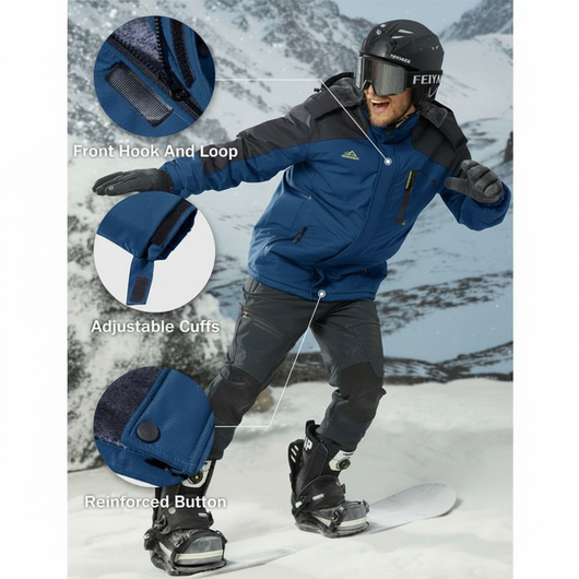 Men's Winter Coats Water Resistant Ski Snow Jacket