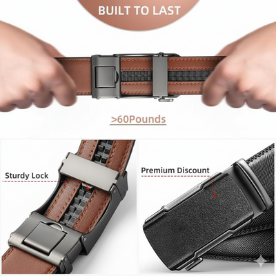 Men’s Leather Ratchet Belt