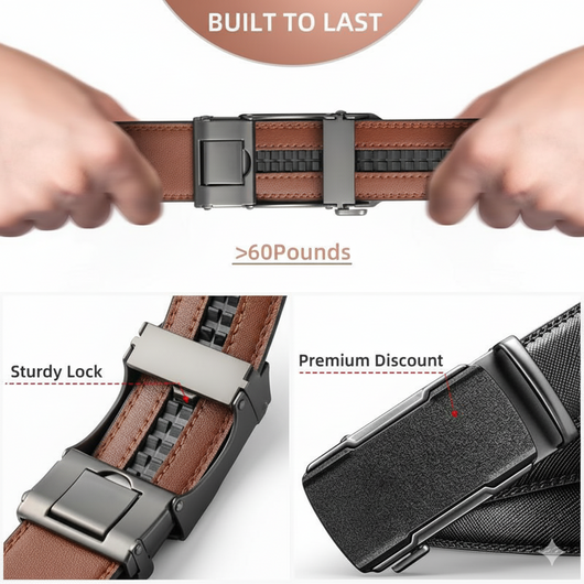 Men’s Leather Ratchet Belt