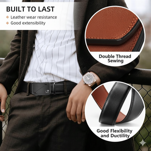 Men’s Leather Ratchet Belt