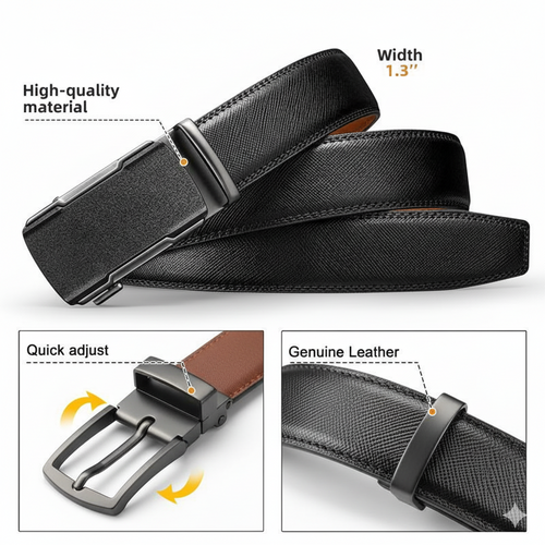 Men’s Leather Ratchet Belt