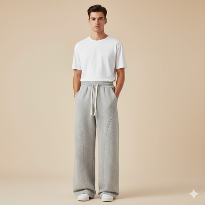 Men’s Fleece Thermal Oversized Sweatpants