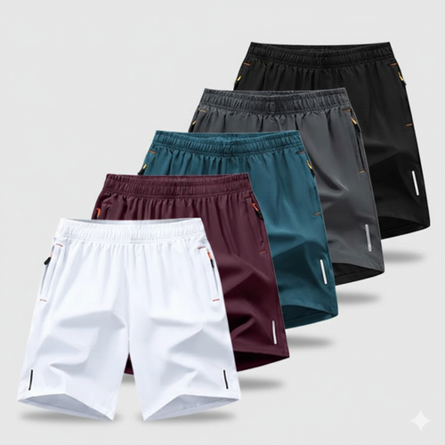 Men’s 5-Pack Quick-Dry Athletic Shorts