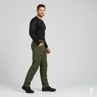 Men’s Windproof Fleece Outdoor Tactical Pants