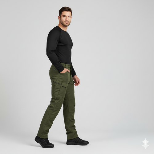 Men’s Windproof Fleece Outdoor Tactical Pants