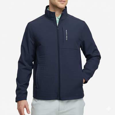 Men’s Softshell Lightweight Water-Resistant Golf Windbreaker Jacket