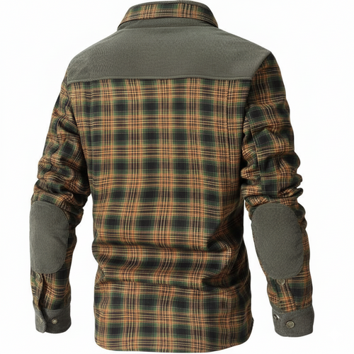 Men’s Plaid Sherpa Flannel Jacket