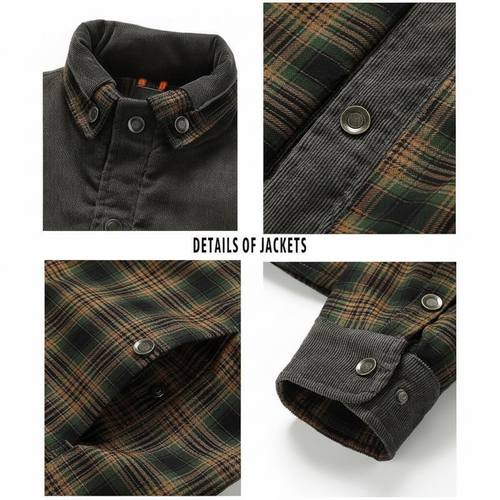 Men’s Plaid Sherpa Flannel Jacket