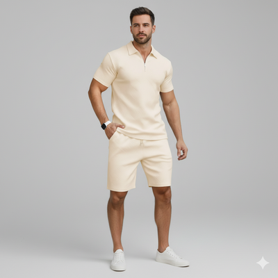 Men’s Polo & Shorts 2-Piece Summer Set