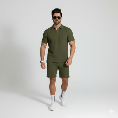 Men’s Polo & Shorts 2-Piece Summer Set