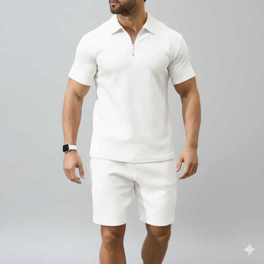 Men’s Polo & Shorts 2-Piece Summer Set