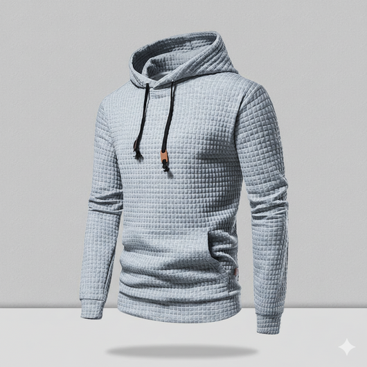 Men's Pullover Plaid Casual Hoodie