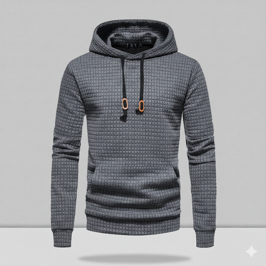 Men's Pullover Plaid Casual Hoodie