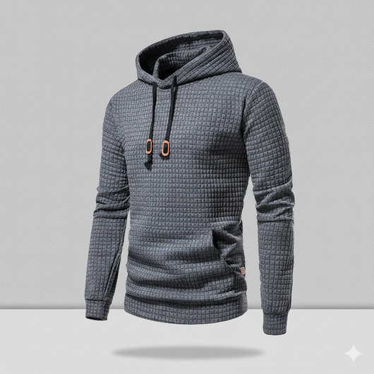 Men's Pullover Plaid Casual Hoodie