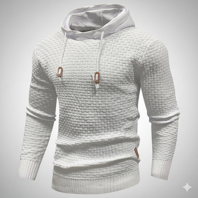 Men’s Tricolor Hooded Pullover Sweatshirt
