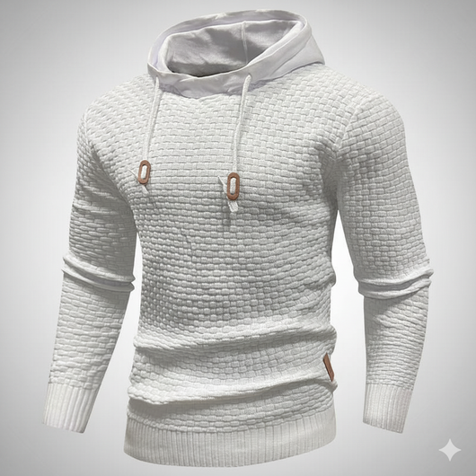Men’s Tricolor Hooded Pullover Sweatshirt
