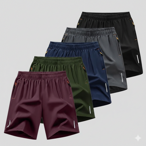 Men’s 5-Pack Quick-Dry Athletic Shorts