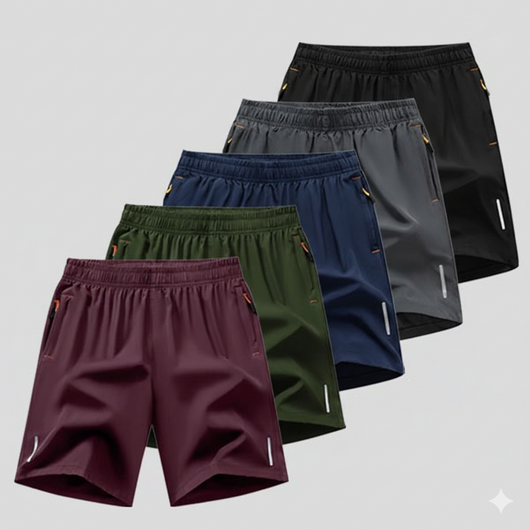 Men’s 5-Pack Quick-Dry Athletic Shorts