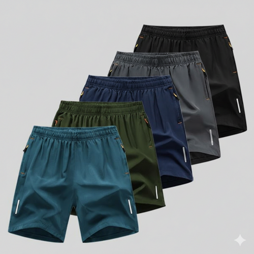 Men’s 5-Pack Quick-Dry Athletic Shorts