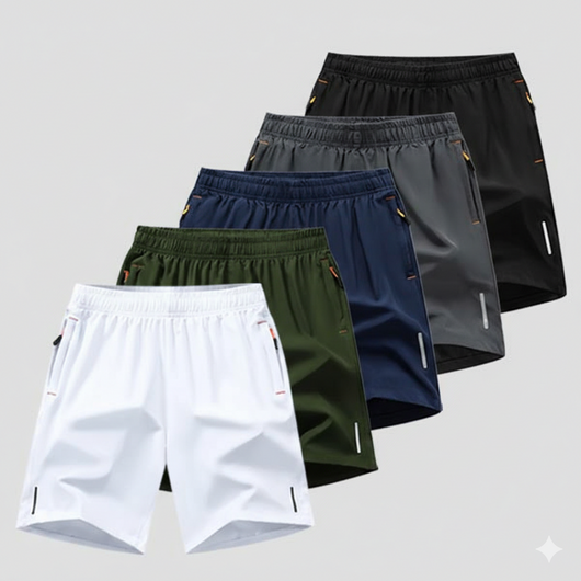 Men’s 5-Pack Quick-Dry Athletic Shorts