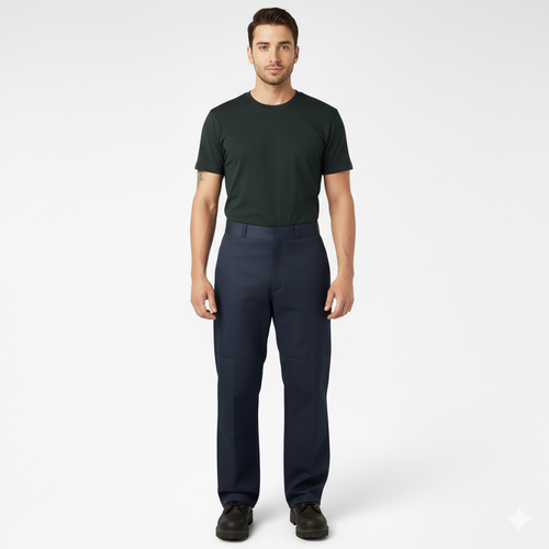 Men’s Loose Fit Double Knee Work Pants