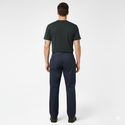 Men’s Loose Fit Double Knee Work Pants