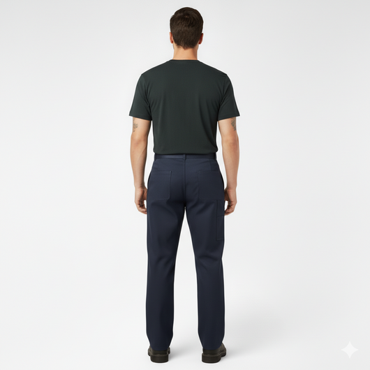Men’s Loose Fit Double Knee Work Pants