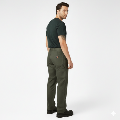 Men’s Loose Fit Double Knee Work Pants