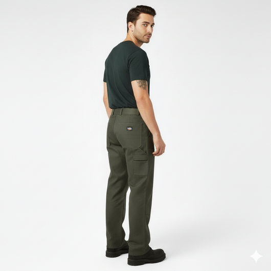 Men’s Loose Fit Double Knee Work Pants