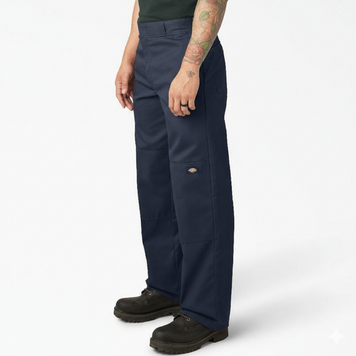 Men’s Loose Fit Double Knee Work Pants
