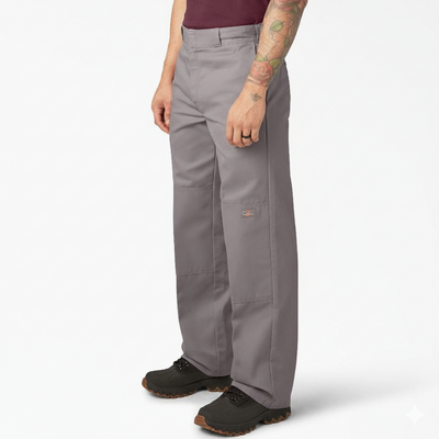 Men’s Loose Fit Double Knee Work Pants