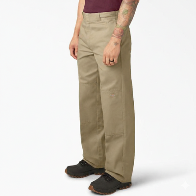 Men’s Loose Fit Double Knee Work Pants
